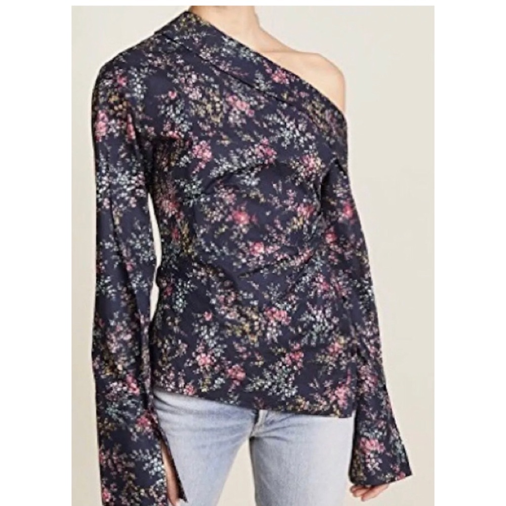NWT Hellessey floral navy off shoulder top 0 $850